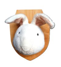 Dierenkop konijn, pluche 46(h) x 36(b) cm