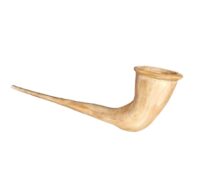 Replica Alpenhoorn decorstuk, 370cmr lengte
