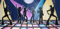 Panelen 70er jaren (Saturday Night Fever stijl) 244(h)x488(b) cm