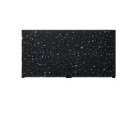 Sterrendoek conventioneel (zwart doek met kleine gloeilampjes) 600(h)x1000(b)cm