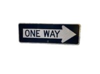 One Way street sign 92 x 30,5 cm