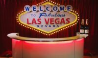 Las Vegas Sign -Welcome to Fabulous Las Vegas met verlichting tekstbord 160(h)x290(b)cm