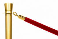 Luxe afzetkoord rood velours huren